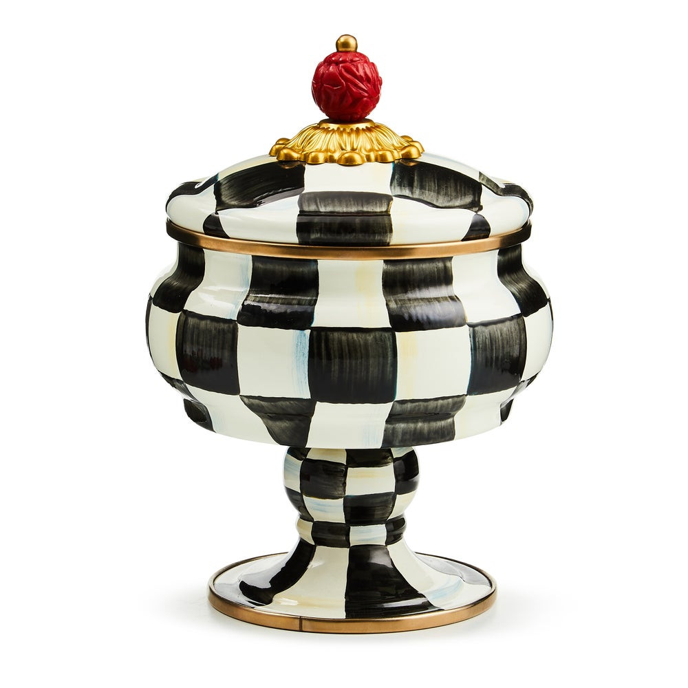 Courtly Check Curiosity Pot | MacKenzie-Childs
