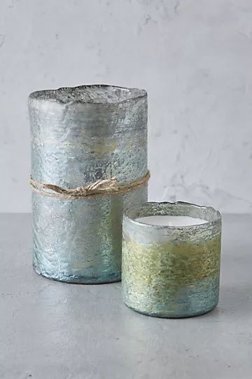 Textured Glass Candle, Grapefruit & Pine | Anthropologie (US)