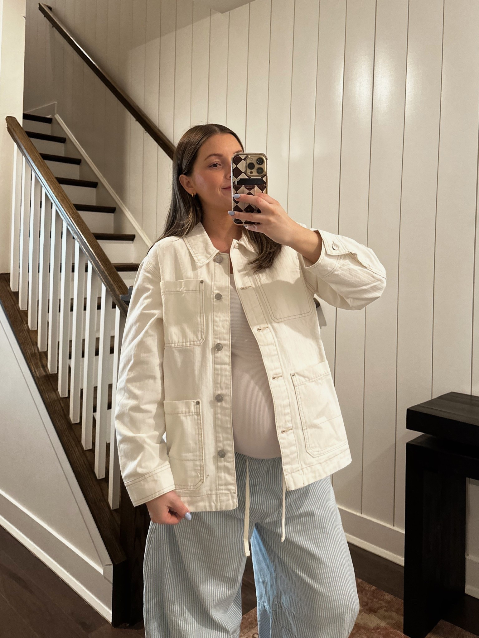 Wearing a large in the jacket! Medium tank and medium short pants! 