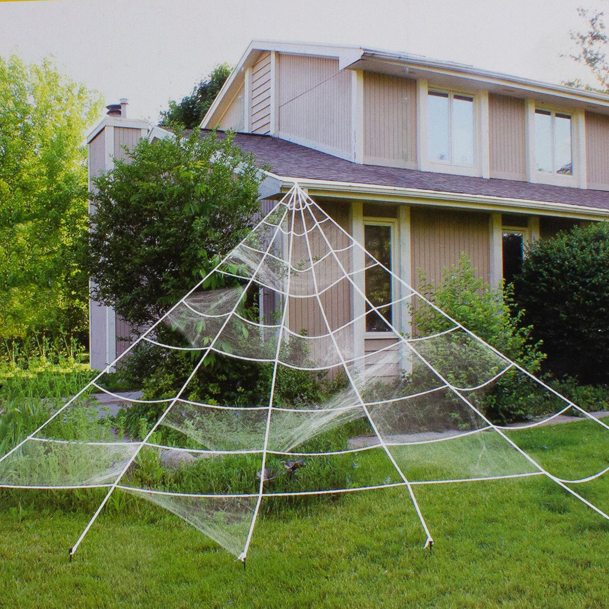 Northlight Giant Outdoor Spider Web Halloween Decoration - 9.8' - White | Target