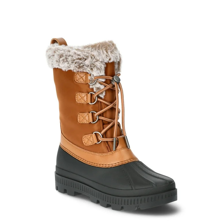 Ozark Trails Women's Fleece Tall Lace-Up Boots, Sizes 6-11 - Walmart.com | Walmart (US)