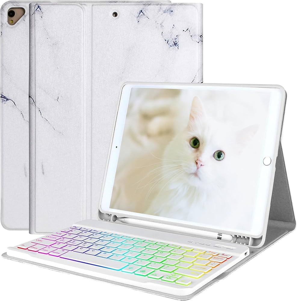 FUWANG New iPad 9th Generation Keyboard Case 10.2" 2021/(8th Gen) 2020/（7th Gen） 2019,7 Color... | Amazon (US)