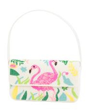 Beaded Flamingo Shoulder Bag | TJ Maxx