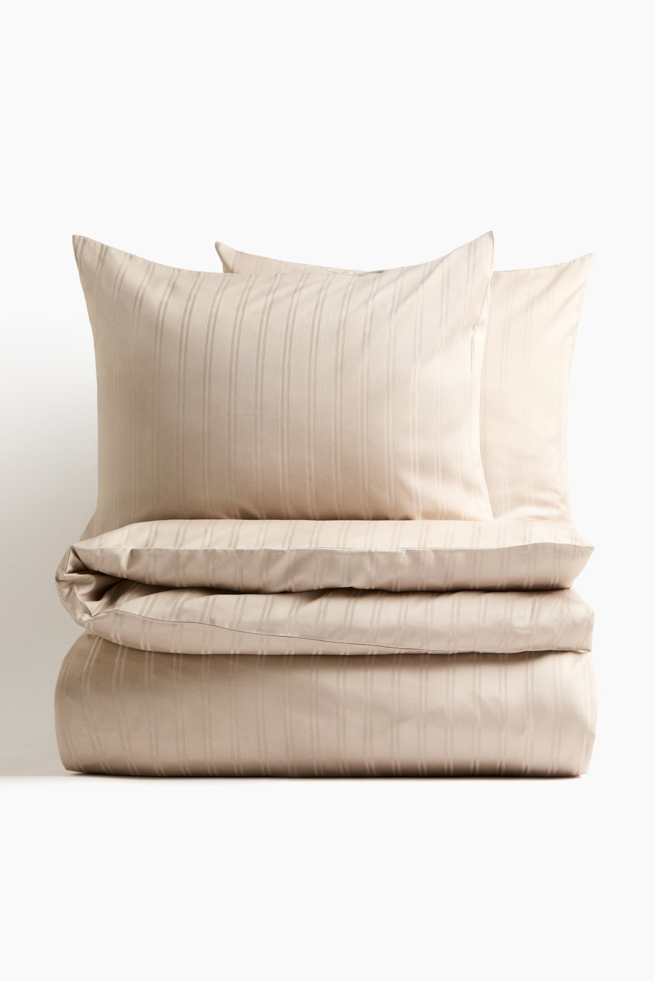 Cotton sateen double/king duvet cover set | H&M (US + CA)