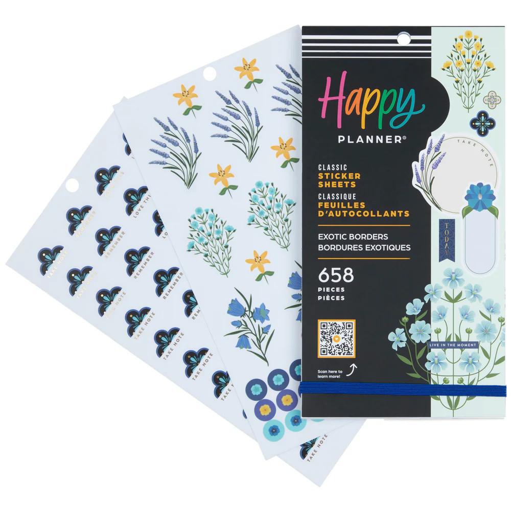 Exotic Borders - Value Pack Stickers | Happy Planner