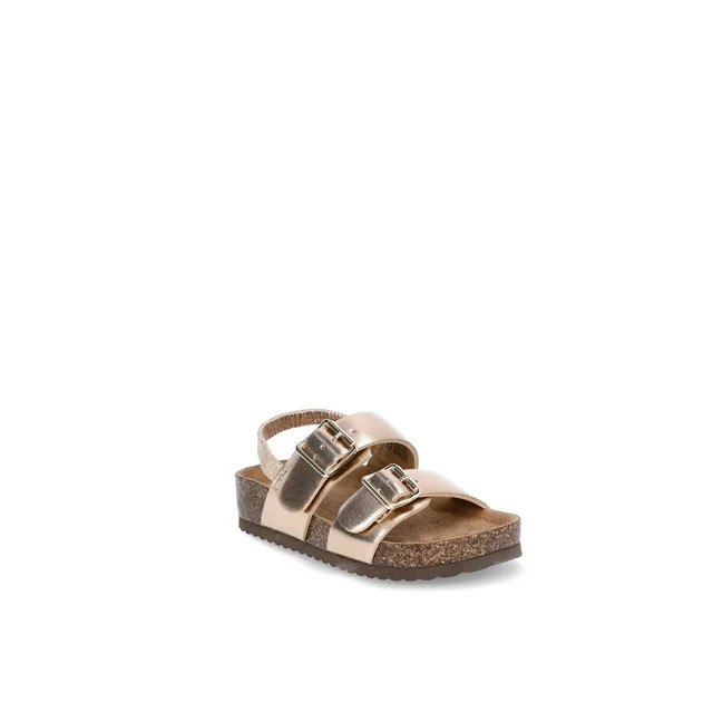 Wonder Nation Toddler Girl Two Buckle Sandals | Walmart (US)
