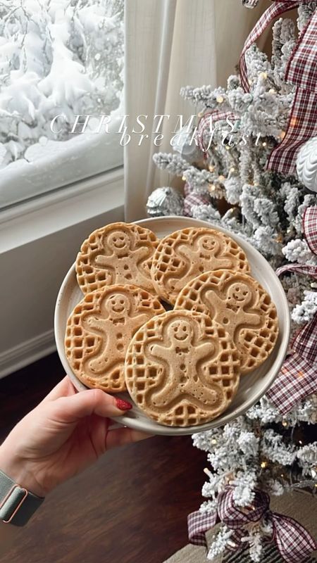 Christmas day breakfast idea, gingerbread man waffle iron, dash mini waffle maker

#LTKhome #LTKHoliday #LTKkids