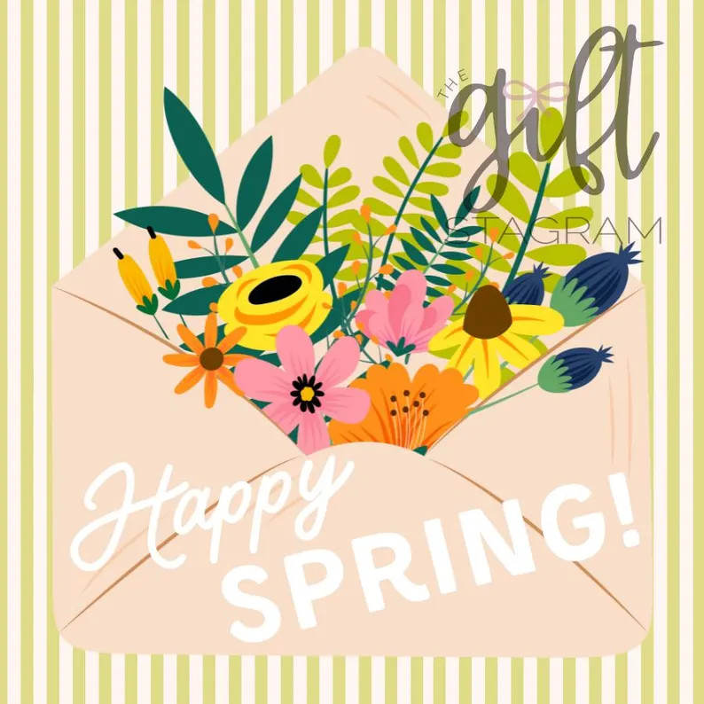 Happy Spring! Gift Tag | DIGITAL DOWNLOAD | Spring Gift Tags | Spring Gift Ideas | Hostess Gift |... | Etsy (US)