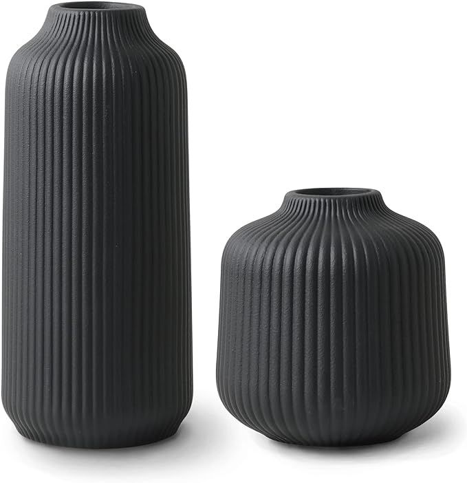 Ceramic Vases in Nordic Style, Modern Vase Deco for Pampas Grass, Boho Deco for Windowsill, Vases... | Amazon (US)