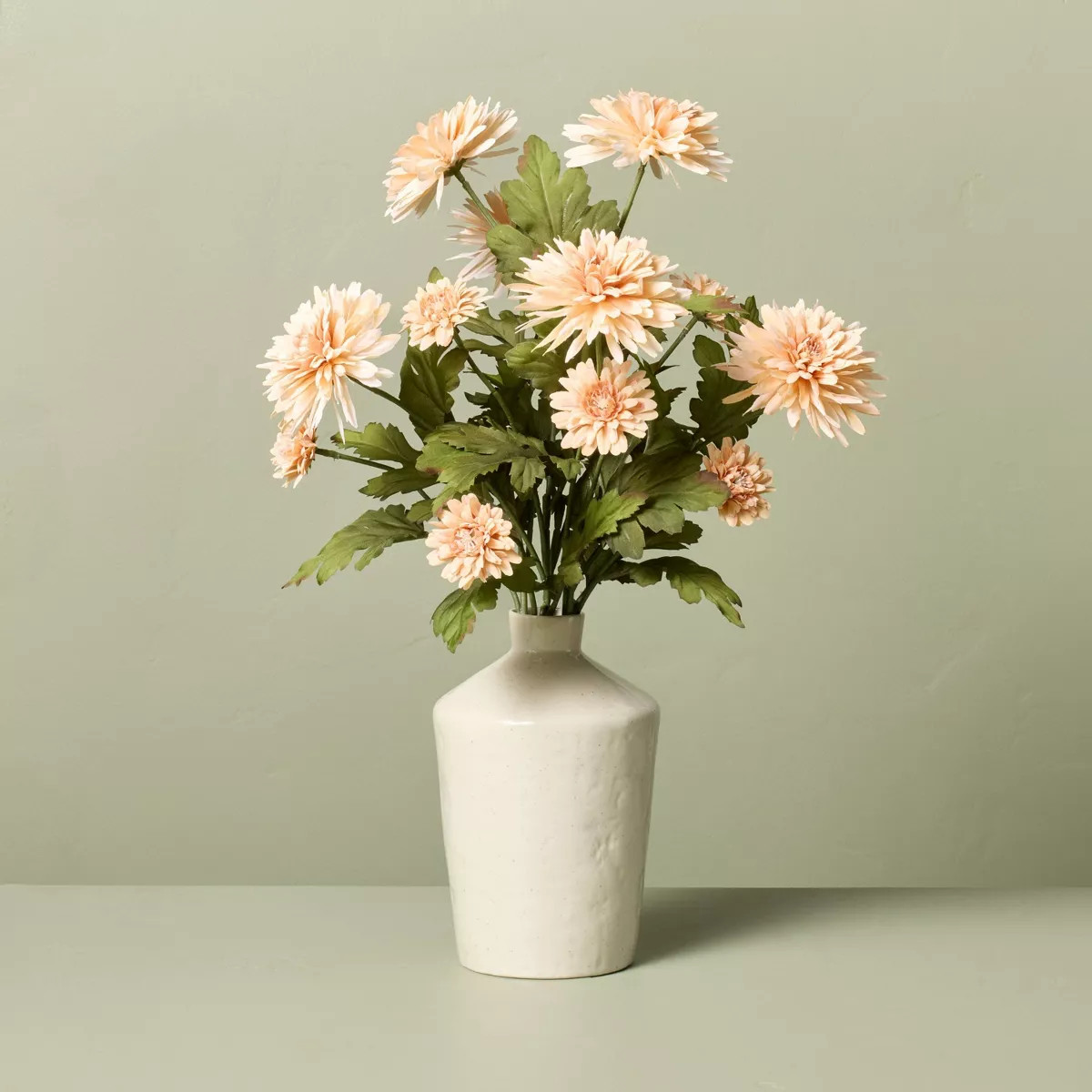 21" Faux Orange Daisy Flower Arrangement - Hearth & Hand™ with Magnolia | Target