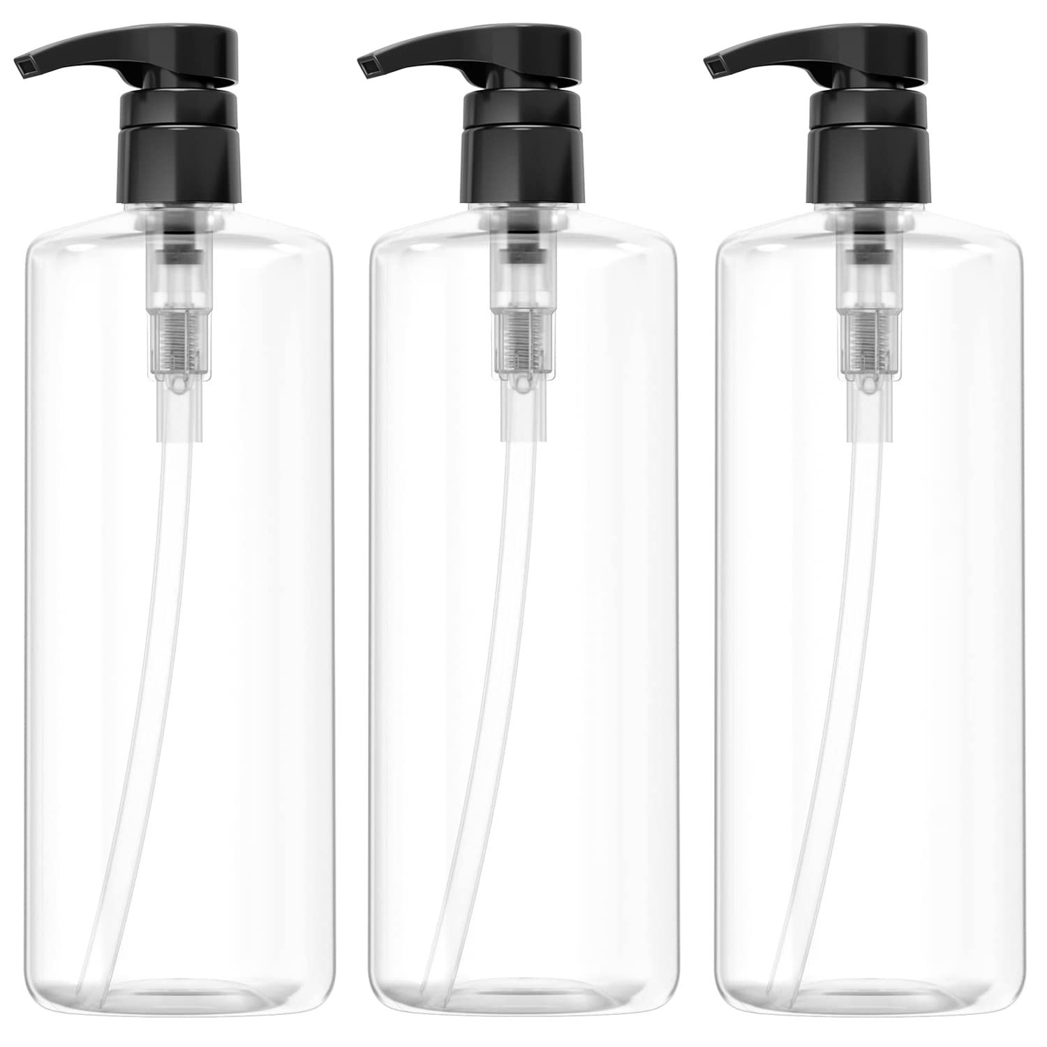 Empty Shampoo Pump Bottles, 32oz(1Liter), BPA-FREE, Plastic (PETE1) Cylinder, Pack of 3 | Amazon (US)