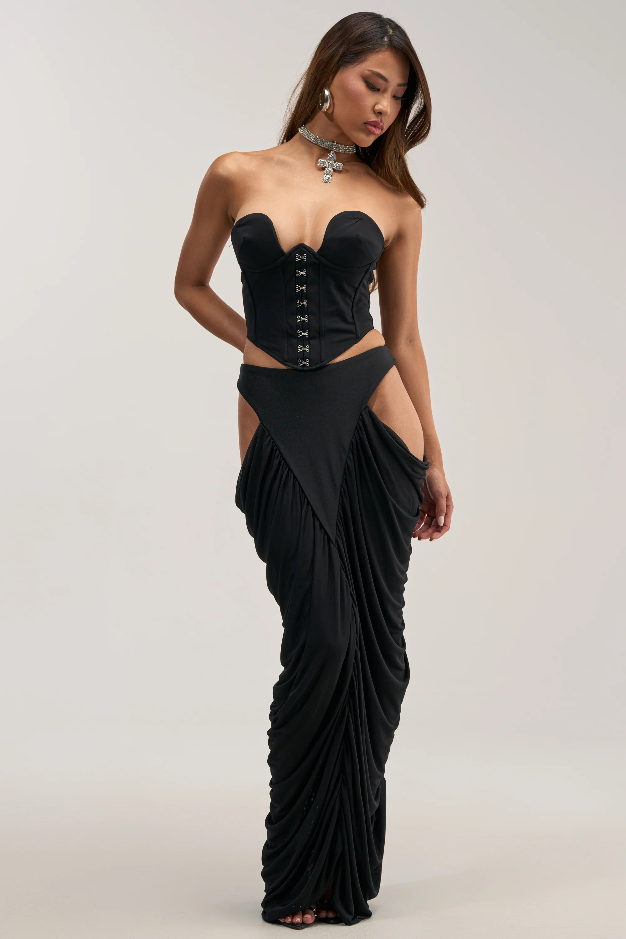 HOTTIE ALERT MESH MAXI SKIRT | AKIRA