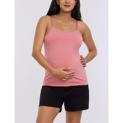 Women's Clip Down Nursing Tank Top - Dusty Rose - Size: X Small - Motherhood Maternity | Target