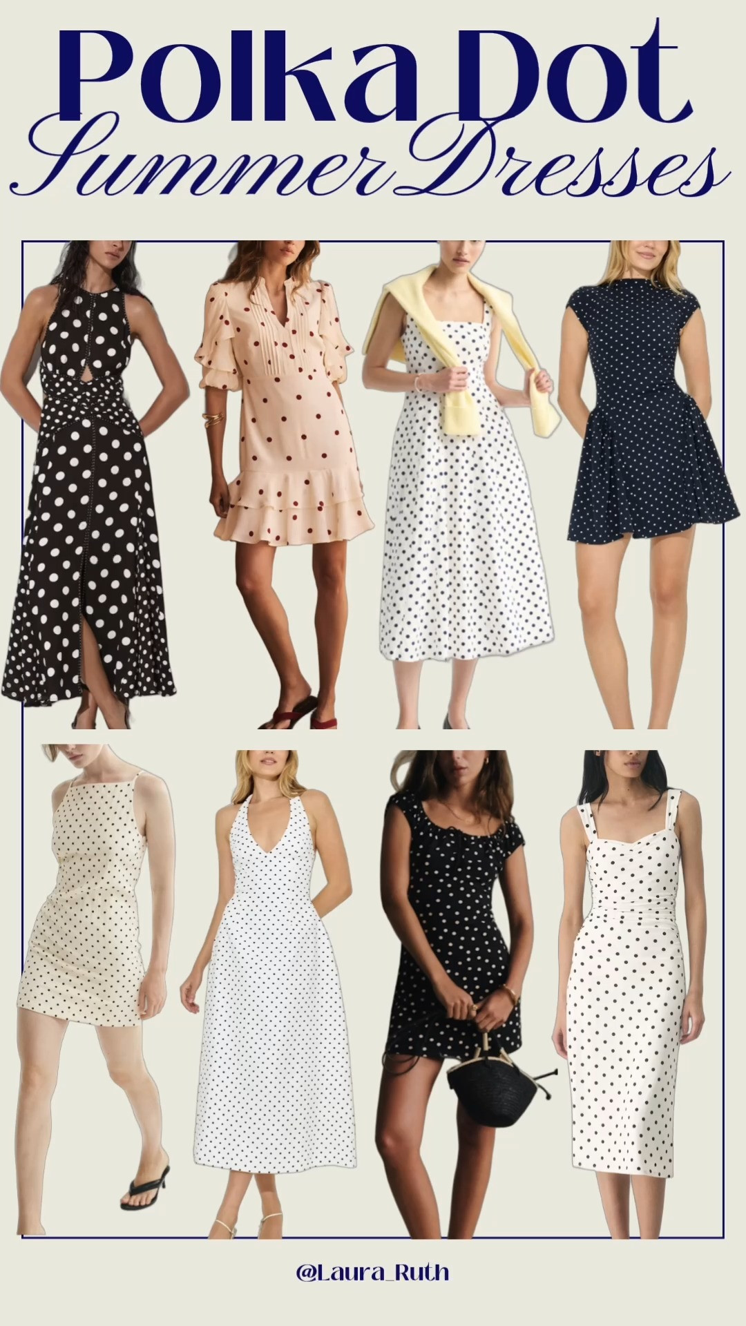 The Polka Dot Dress Edit ⚫️⚪️
Classic, feminine, and effortlessly chic. From mini to midi styles, these polka dot dresses are perfect for everything from weekend brunches and holidays to city breaks, summer concerts and summer evenings out. You'll be reaching for them all season long. summer dresses 

 #LTKuk #LTKsummer #LTKdresses