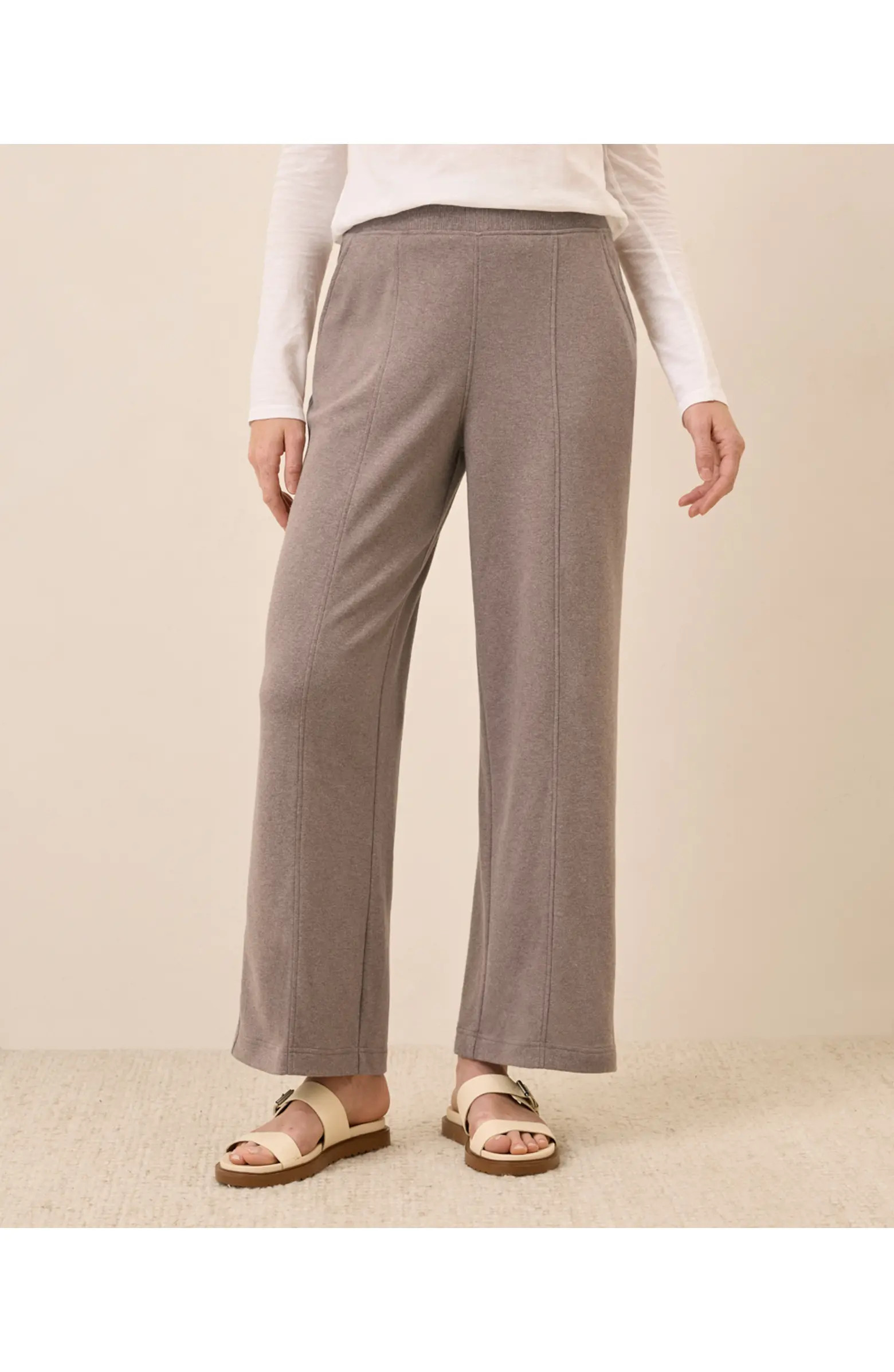 Organic Cotton Airplane Pintuck Wide Leg Pant | Nordstrom