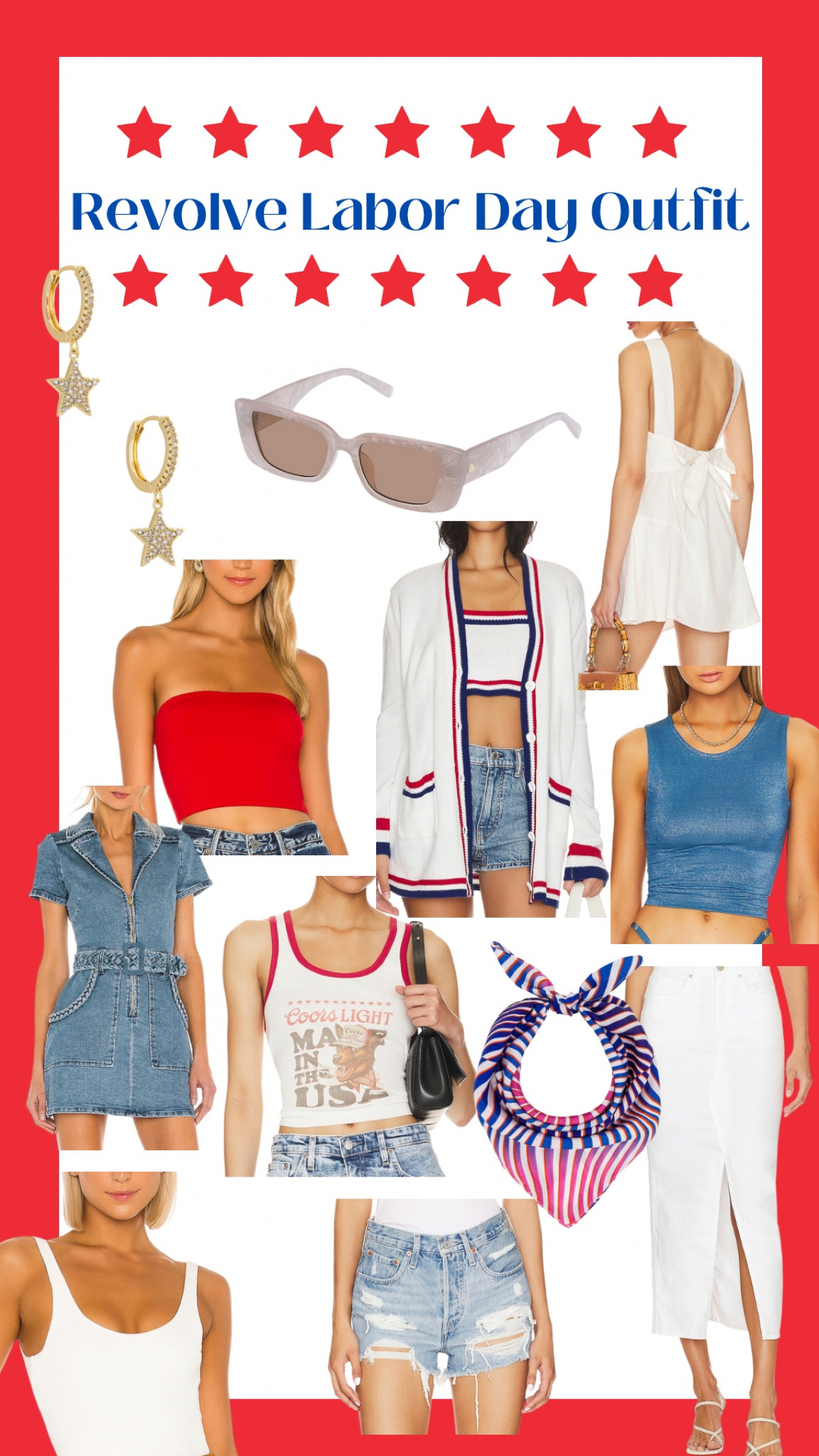 Revolve, Labor Day, beach party, casual outfit, American outfit, Labor Day party

#LTKSeasonal #LTKparties #LTKFind