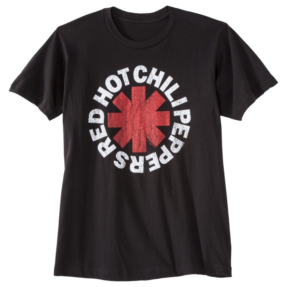 Men's Red Hot Chili Peppers Short Sleeve Graphic T-Shirt Black S, Size: Small | Target