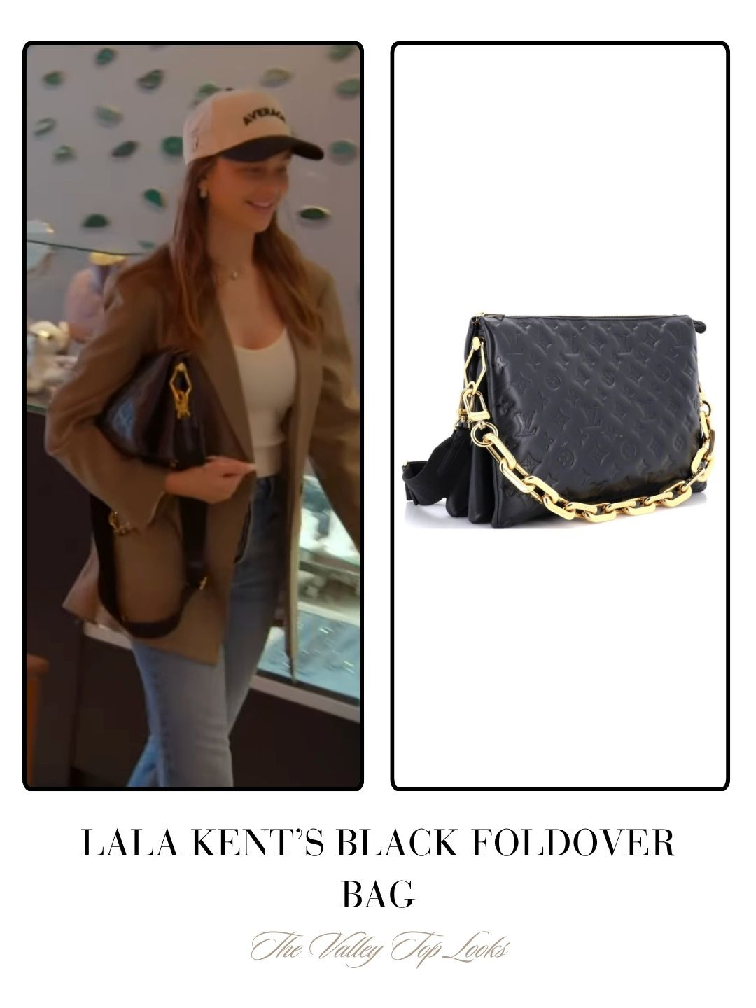 Lala Kent's Black Fold Over Louis Vuitton Bag 

 