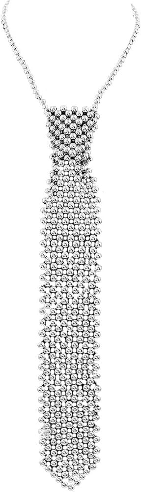 YWCUTE Pearl Tie Handmade Knitted Shirt Necklace White Pearl Necklace Party Jewelry Accessories (... | Amazon (US)