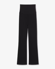 Finley Stretch Pant - Ribbed Jardigan Knit :: Black | MM LaFleur