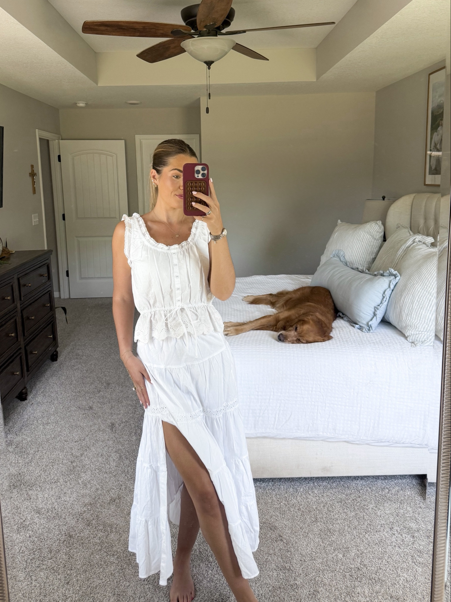 wearing a size small in both! not a matching set but it works as one :)

americana, usa, memorial day, fourth of july, target outfits, bridal outfit, white matching set 

#LTKgrwm #LTKTall #LTKootd