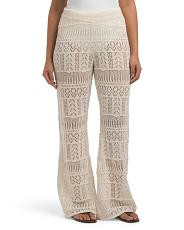 Crochet Wide Leg Cover-up Pants | TJ Maxx