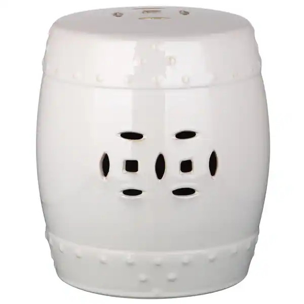 SAFAVIEH Kids Mini Ming Cream Petite Ceramic Decorative Garden Stool | Bed Bath & Beyond