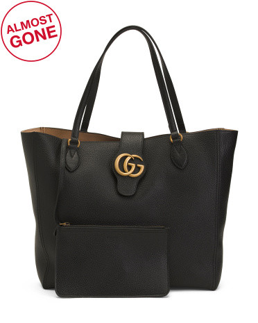 Made In Italy Leather Dahlia Double G Tote | TJ Maxx