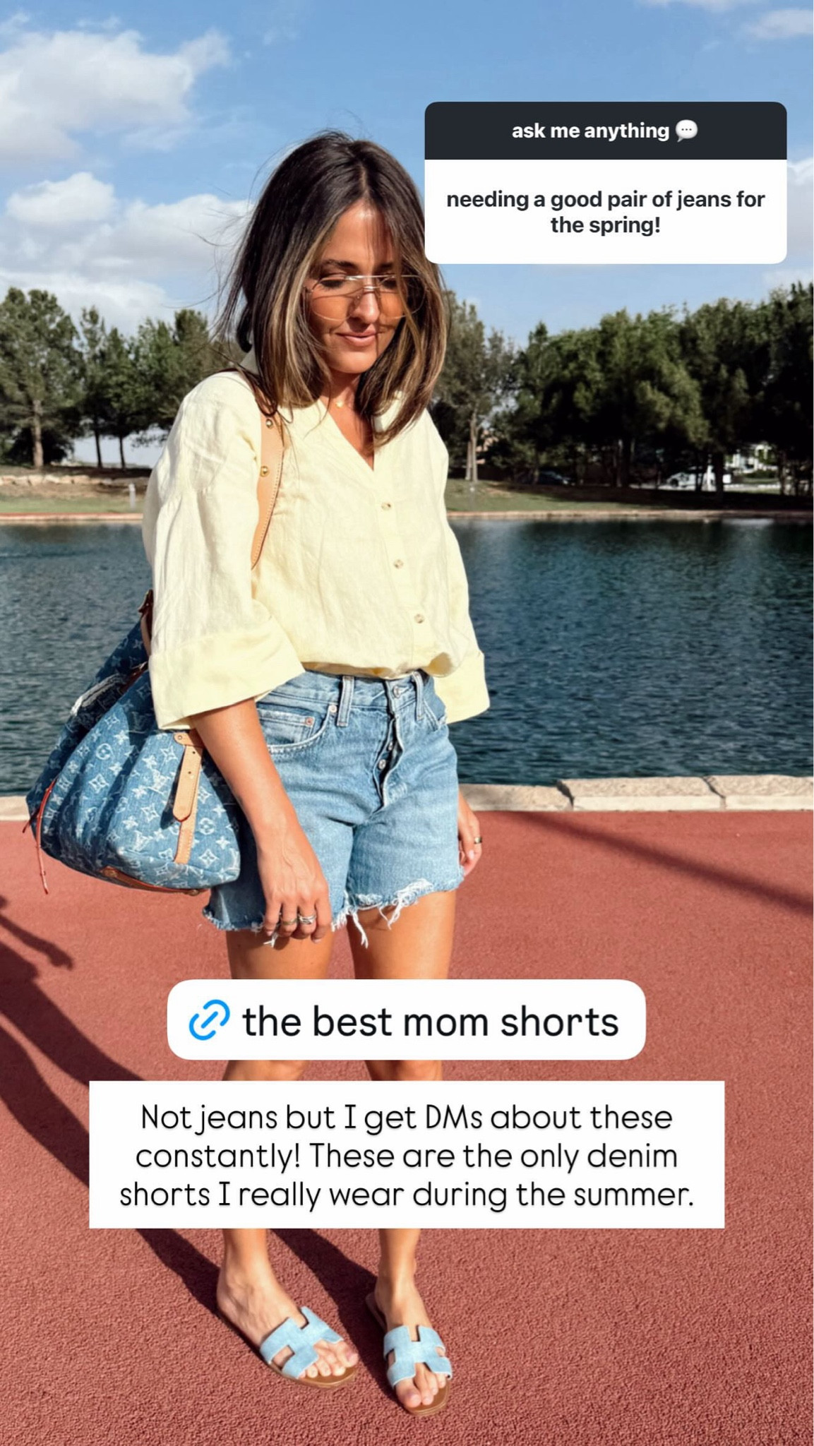 I love in these denim shorts all summer long!!