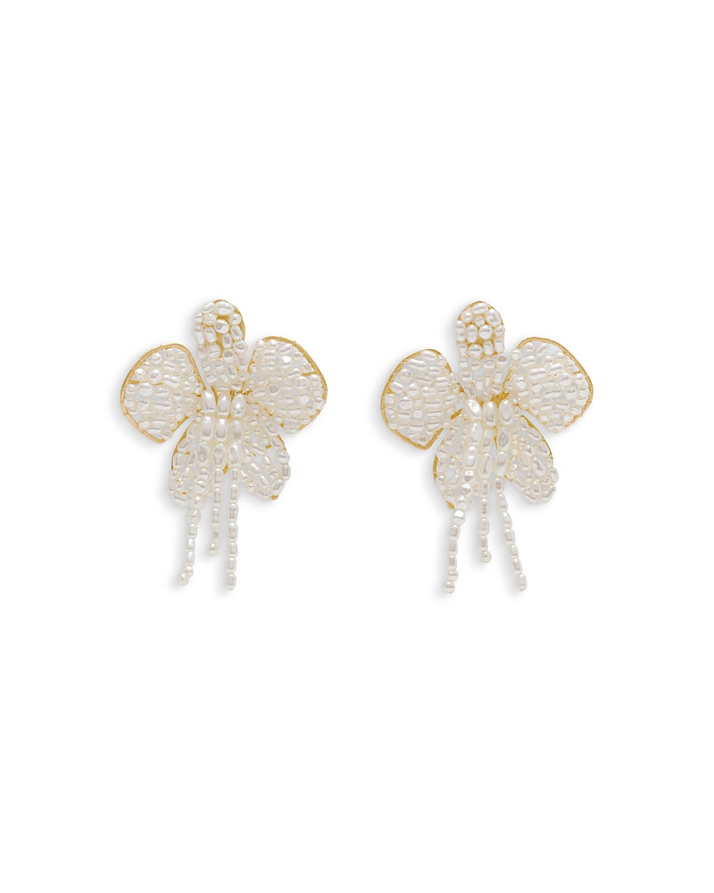 Cult Gaia Amina Imitation Pearl Flower Statement Earrings | Bloomingdale's (US)
