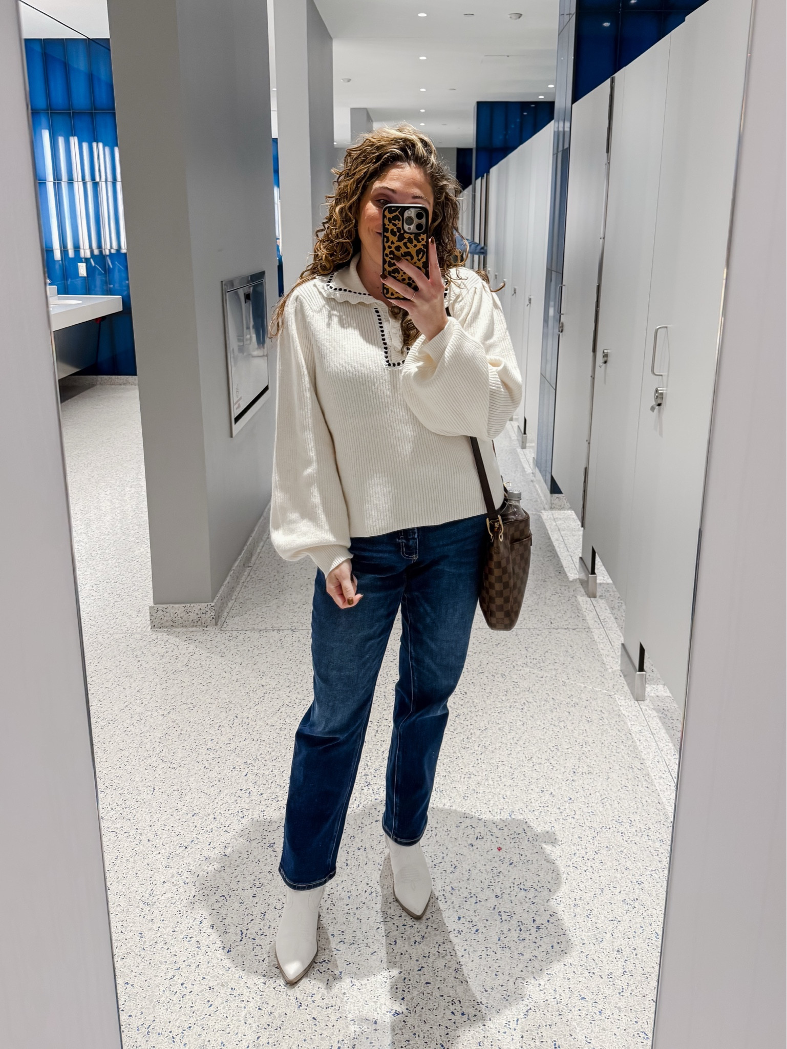 David and I had a date night!!! Whohoo! Even though the temps weren’t that bad, the wind was brutal! I was also worried about being old at the venue so I pulled out this sweater I got recently at Target! Love the collar detailing on it! Jeans are Walmart and feel like designer quality 
Sweater L / Jeans 12 /  boots tts 

#LTKMidsize #LTKFindsUnder50 #LTKootd