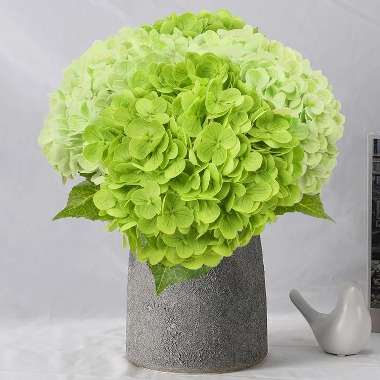 Scidweet Hydrangea Artificial Flowers, 4 Pcs 19.3" Real Touch Latex Faux Fake Flowers for Indoor ... | Walmart (US)