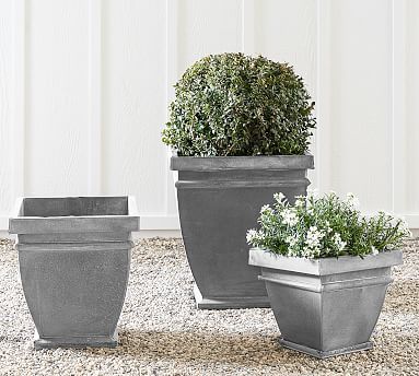 Greyson Zinc Planters | Pottery Barn (US)