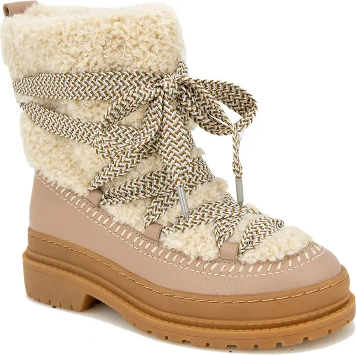 Yuki Leather & Faux Shearling Boot | Nordstrom Rack