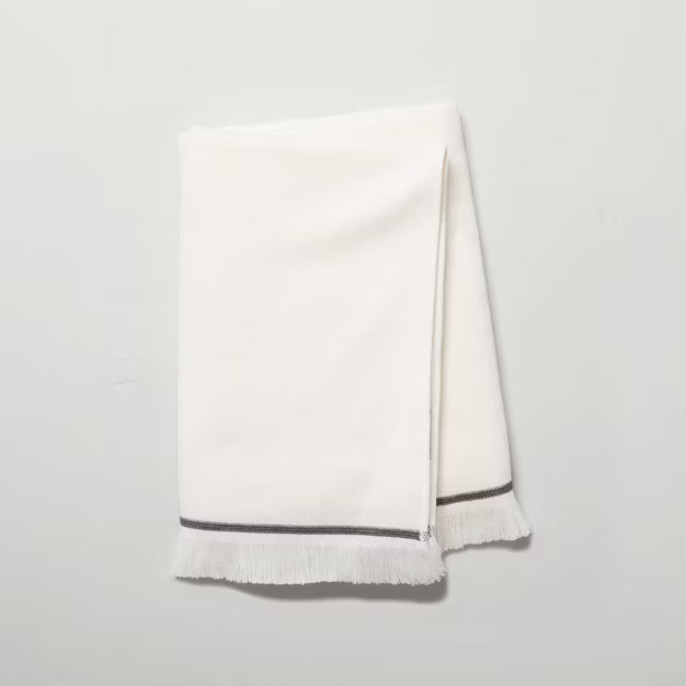 Textured Border Stitch Bath Linens - Hearth & Hand™ with Magnolia | Target