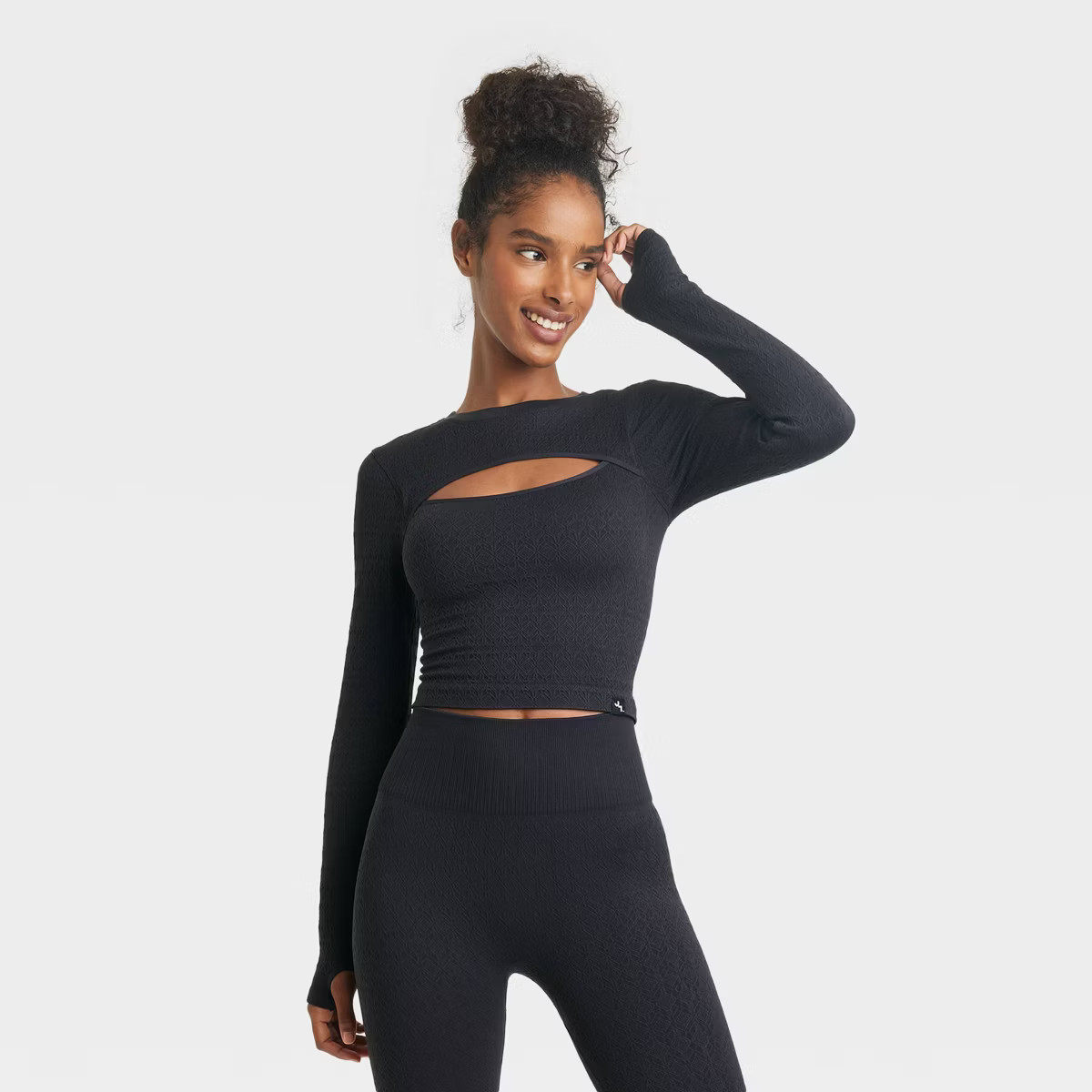 Women's Textured Seamless Long Sleeve Top - JoyLab™ | Target