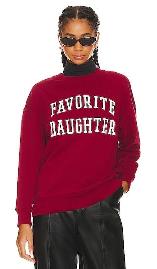 Collegiate Sweatshirt in Collegiate Red | Revolve Clothing (Global)