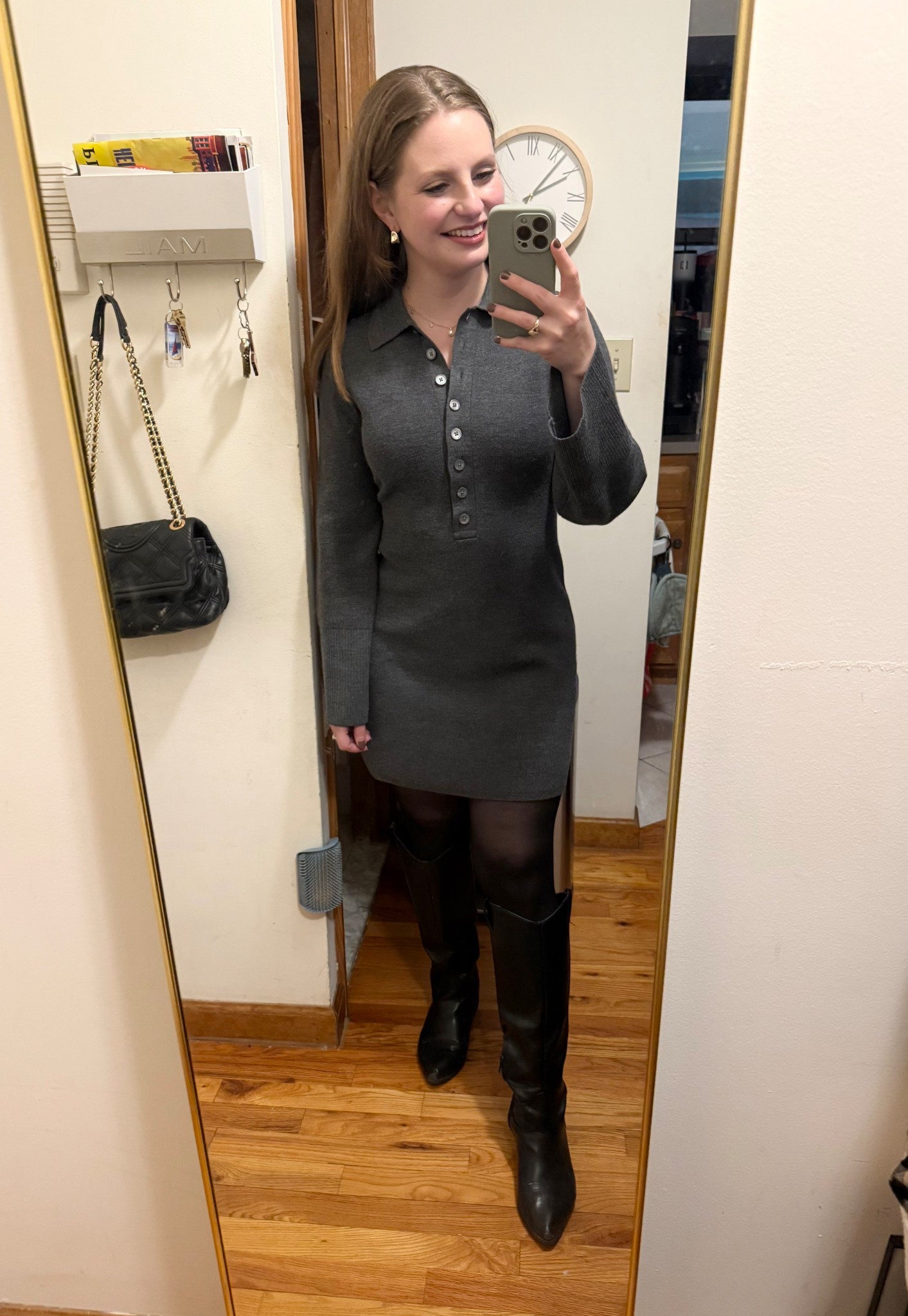 This bell-sleeve sweater dress is 100% wool and on sale! Such a cute and updated silhouette for this winter! Wearing XS.

#LTKSaleAlert #LTKootd #LTKPetite