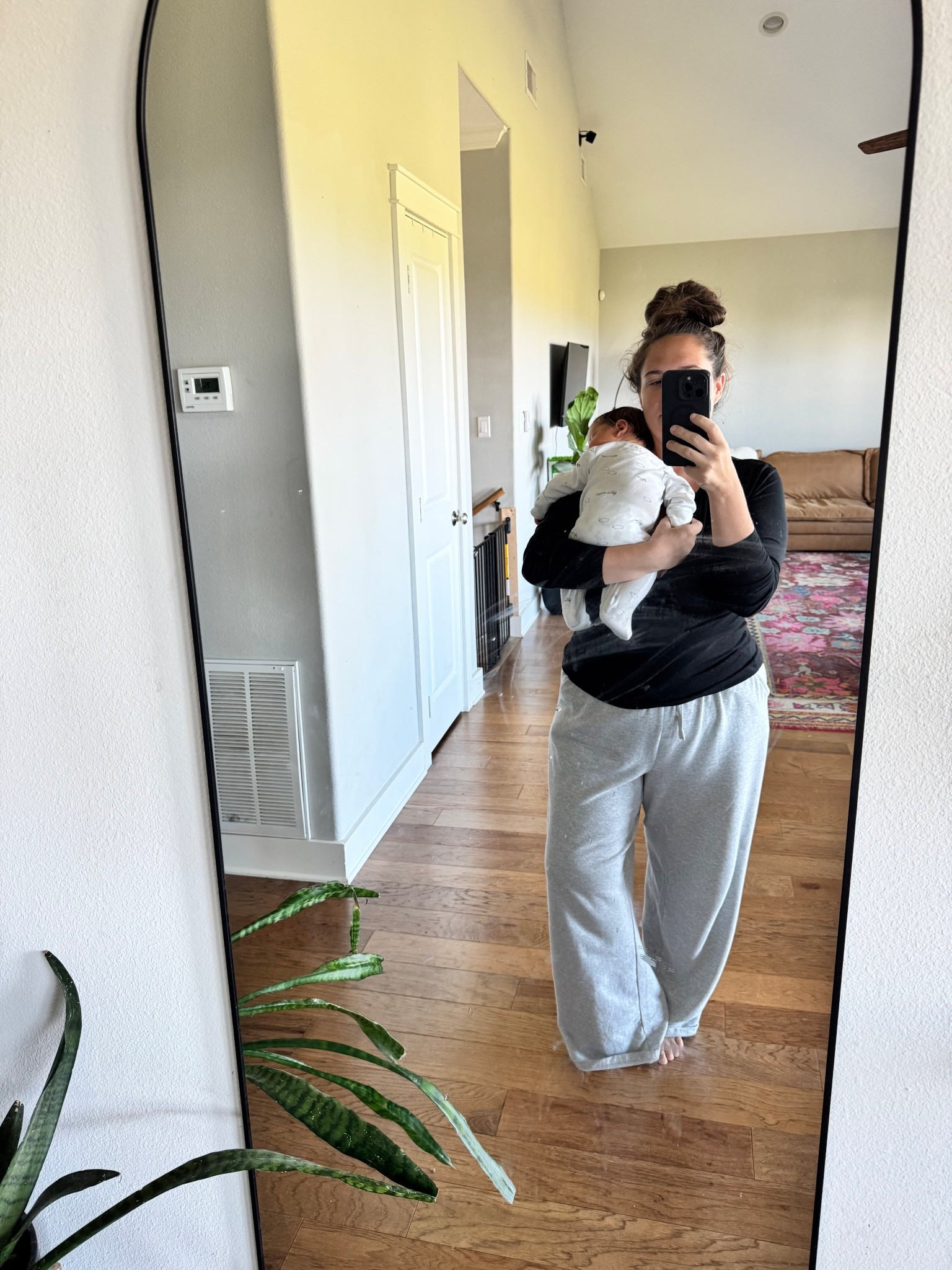 My current favorite postpartum lounge outfit! Wearing an XL in both. 

Size reference: I am 5’2”, 180lbs, 38G bust

#LTKBaby #LTKootd #LTKMidsize