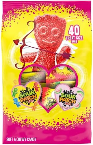 SOUR PATCH KIDS Original and Watermelon Soft & Chewy Valentines Day Candy Variety Pack, Bulk Cand... | Amazon (US)