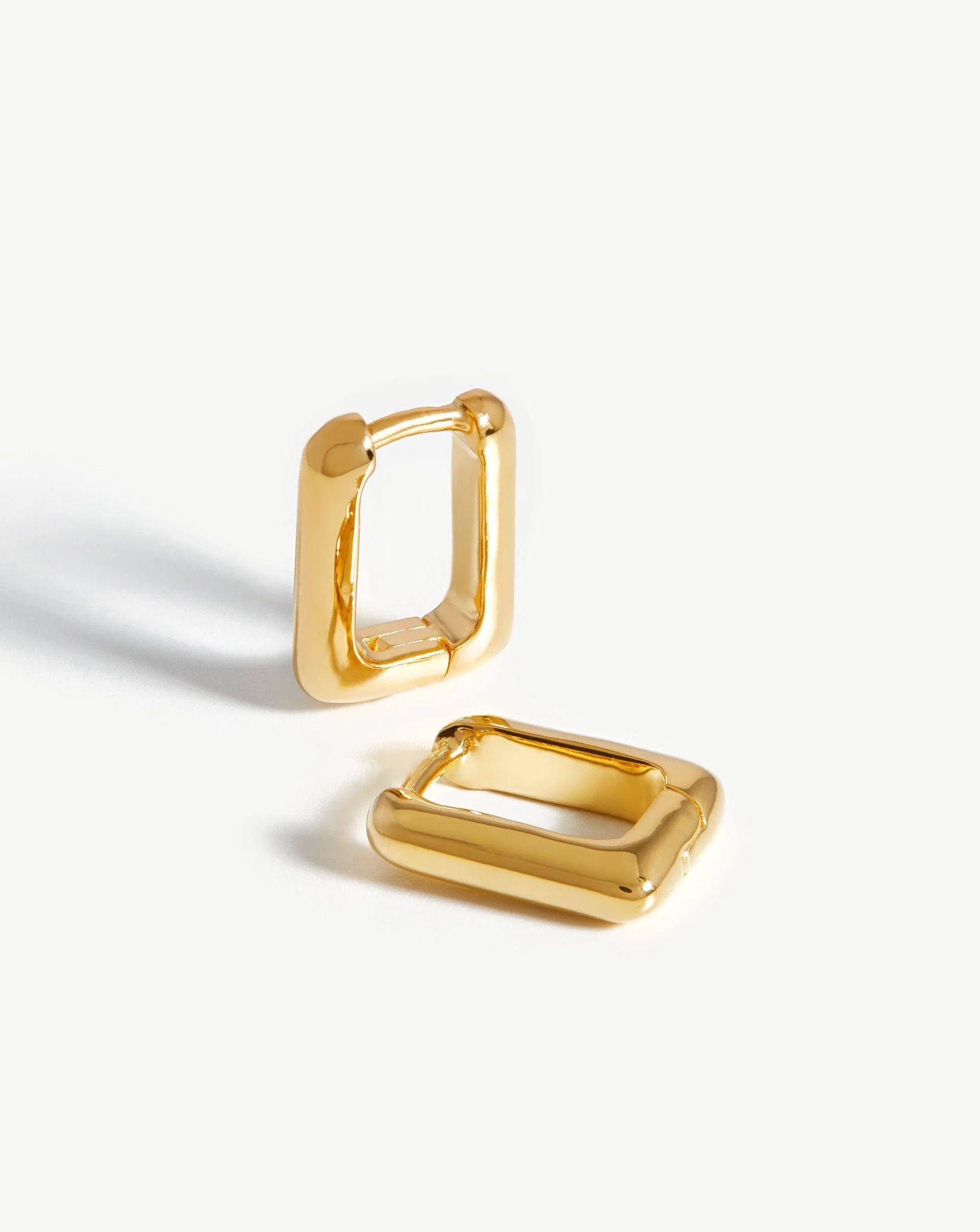 Mini Plain Ovate Earrings | 18ct Gold Plated Vermeil | Missoma