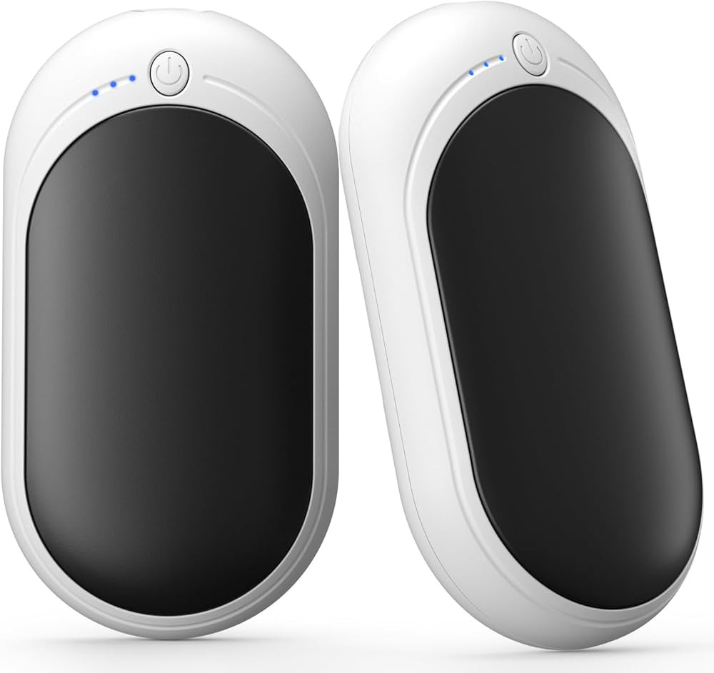 Hand Warmers Rechargeable, KNIFOD 2 Pack 6000mAh Portable Electric Handwarmers, Reusable USB Pock... | Amazon (US)