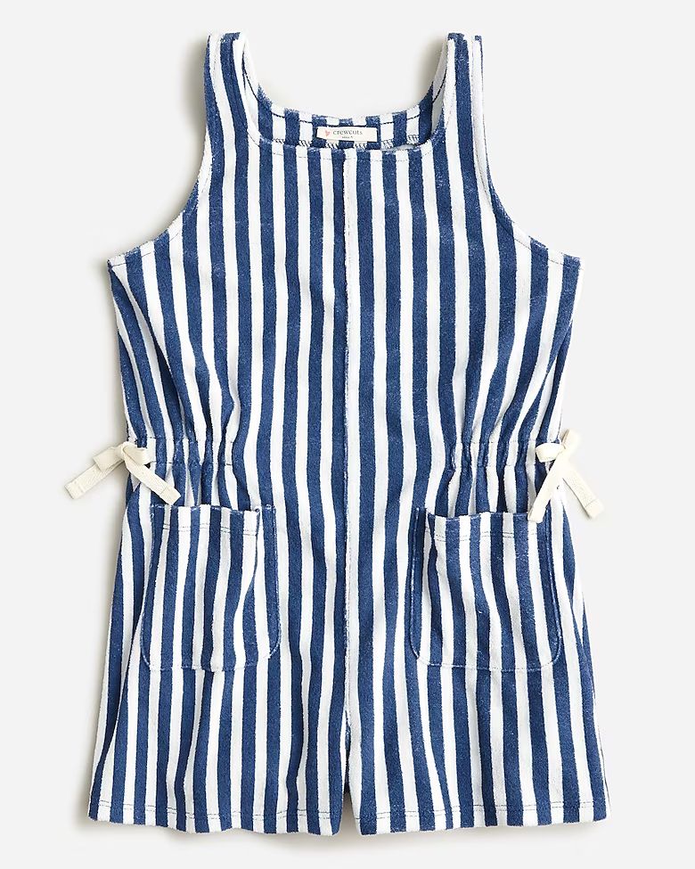 Girls' romper in towel terry | J.Crew US