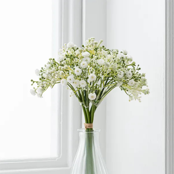 Artificial Cream Gypsophila Stems | Dunelm