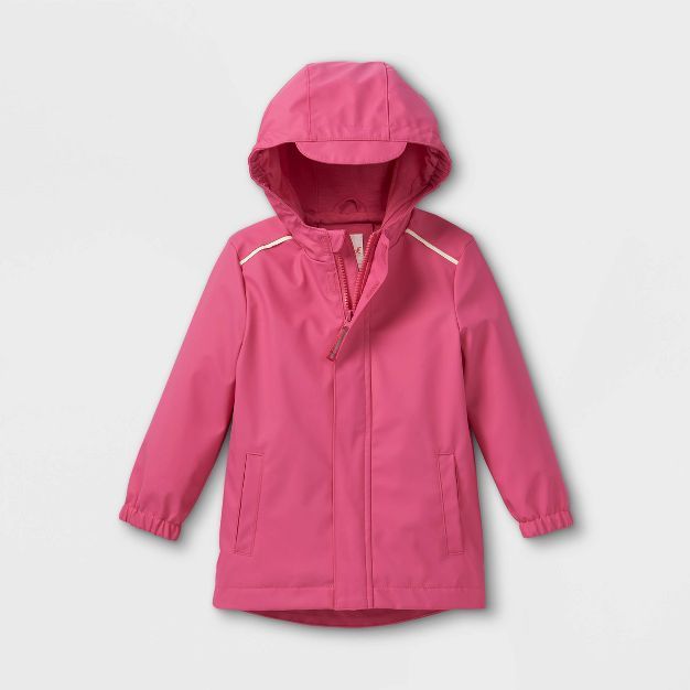 Toddler Girls' Rain Coat - Cat & Jack™ Pink | Target