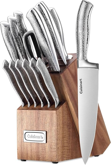 Cuisinart 15-Piece Stainless Steel Soft Hammer Block Set | Amazon (US)