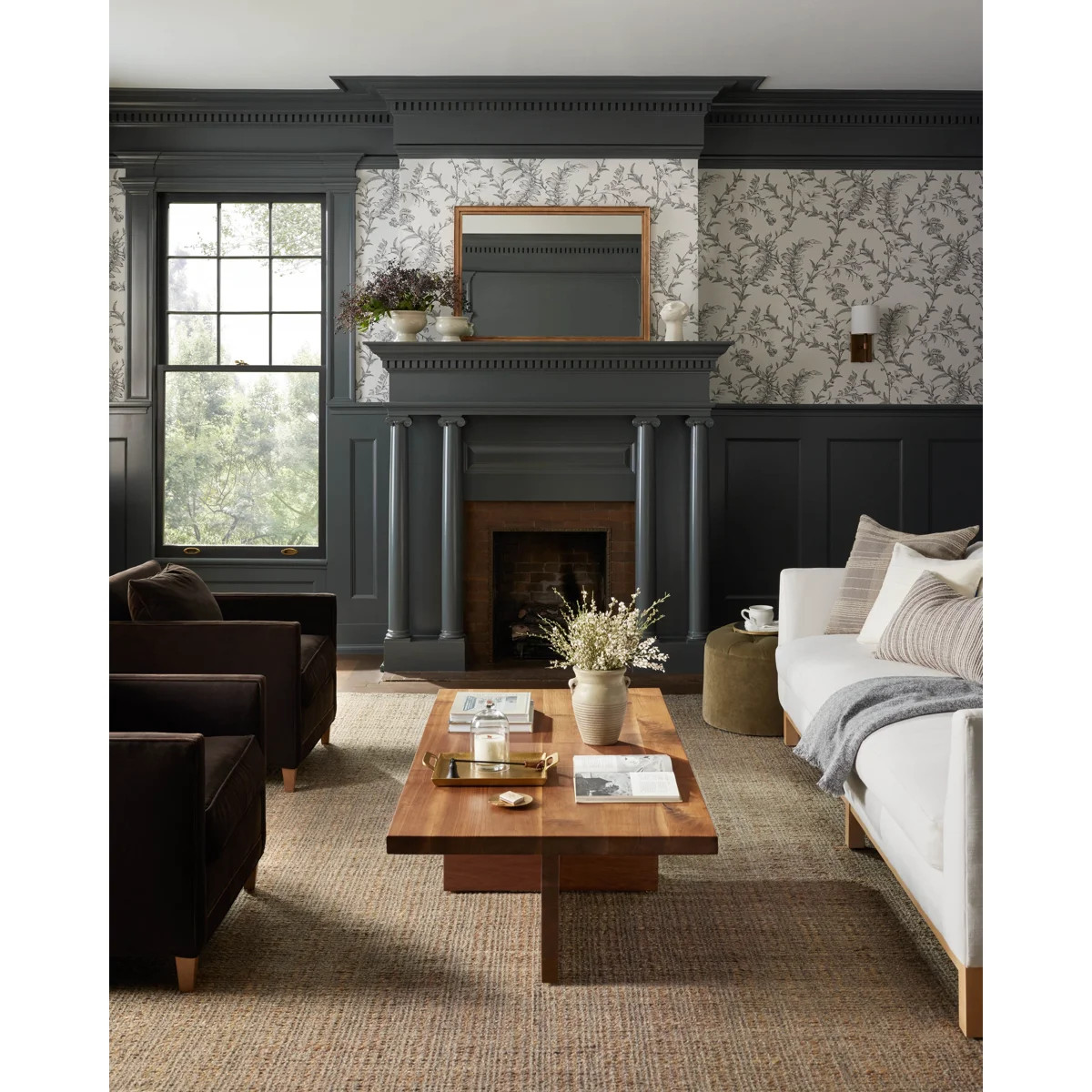 Jean Stoffer x Loloi Cornwall Mocha / Natural Area Rug | Wayfair North America