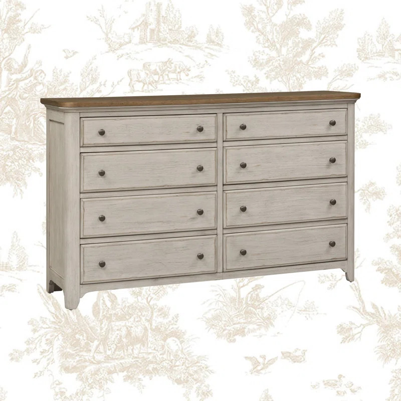 Ayden 8 Drawer 26.75" W Double Dresser | Wayfair North America