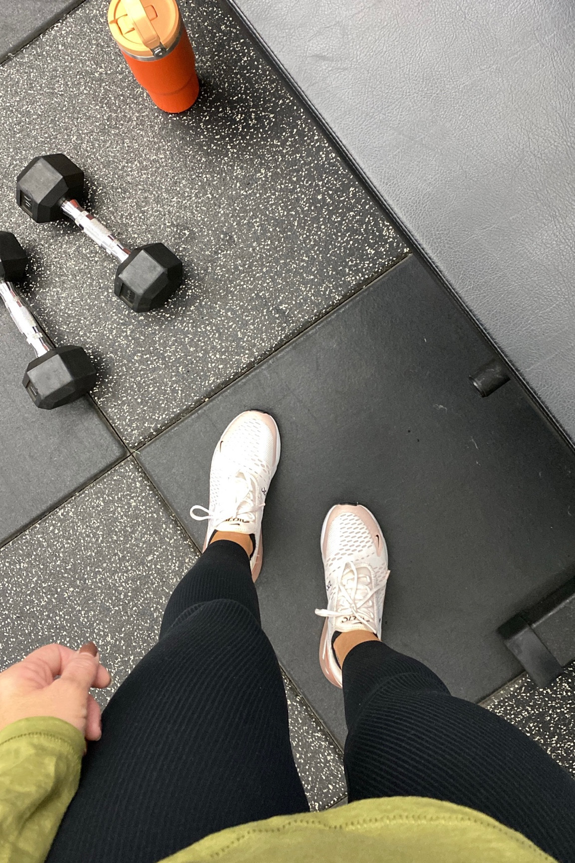 Favorite leggings. Ribbed align👌🏻more compression than the regular align but still super soft. 
Size 2
Favorite workout sneaker  

#LTKshoecrush #LTKfitness #LTKover40