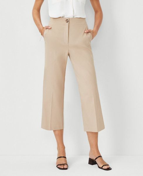 The Kate Wide Leg Crop Pant in Texture | Ann Taylor (US)